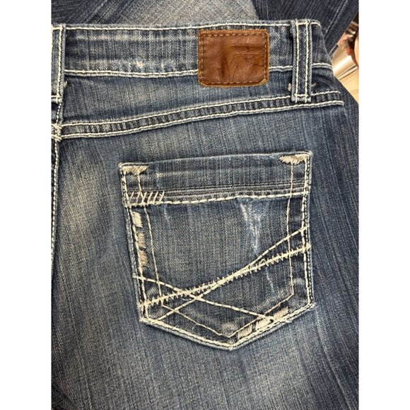 BKE Denim‎ Starlite Cropped Distressed Jeans Size 29 Buckle Low Rise - Picture 3 of 7